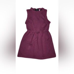 Xhilaration Red Black Stretchy Jumper Dress Juniors Small Ruffled Armholes